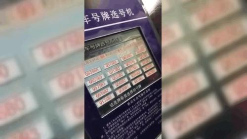 小伙抽车牌没看黄历, 看完20个车牌直接脸绿, 网友: 运气很稳