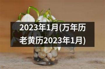 2023年1月(万年历老黄历2023年1月)