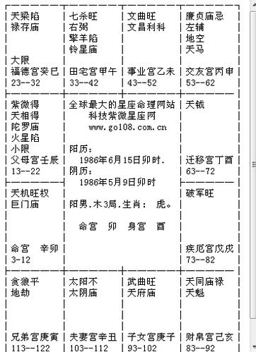 有人给解一下命盘么?命宫主星是天机巨门