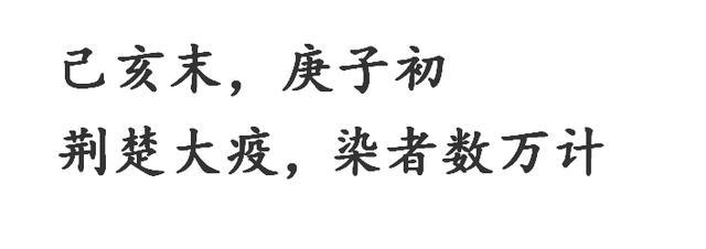 己亥末,庚子初,荆楚大疫,染者数万计.