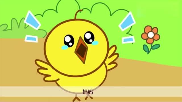 咕力动画:小鸡 黄黄的绒毛尖尖的小嘴
