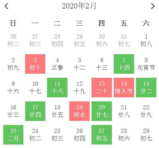 2023年2月最佳买车提车黄道吉日