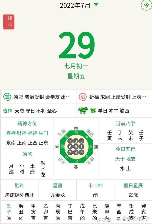 黄历运程查询宜忌吉日吉时十二生肖运势2023年7月29日