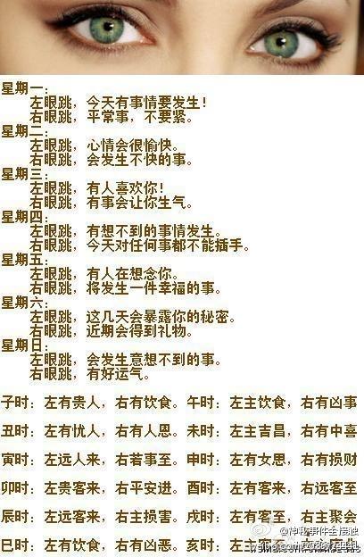 【左右眼皮跳的真正含义】很准很诡异,先收了,到时候免得找不到.