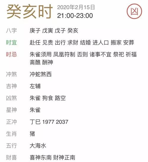 每日宜忌老黄历2023年2月15日