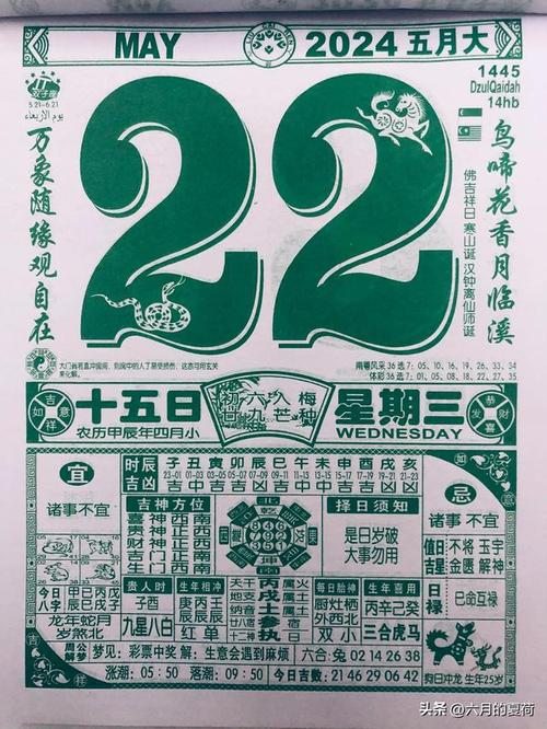 2024年5月22日四月十五月圆之日,3日合一,吉祥如意